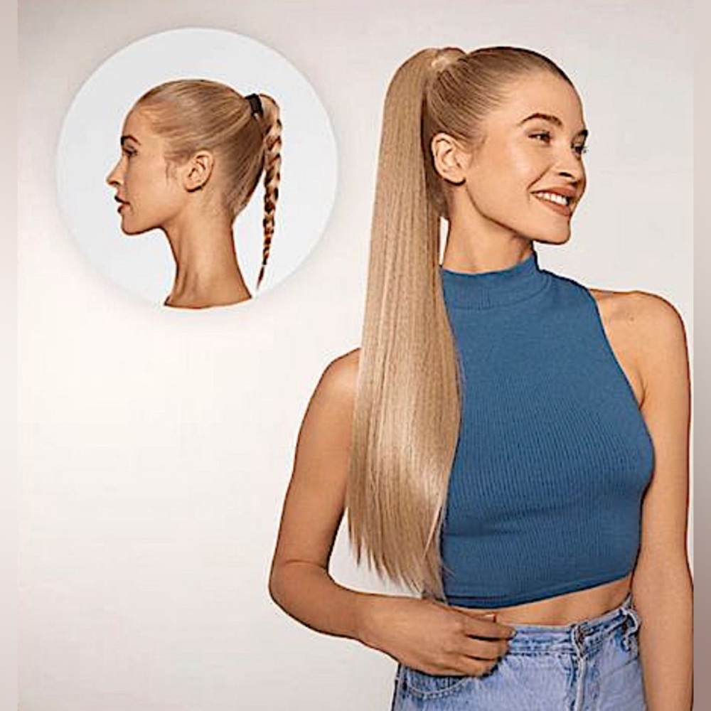clip-in pony is all you need to give your up-do a high-impact makeover. This 26"